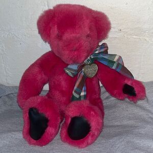 Vintage 1992‎ gund victoria secret Pink Plush Teddy Bear Stuffed Animal Rare 14”